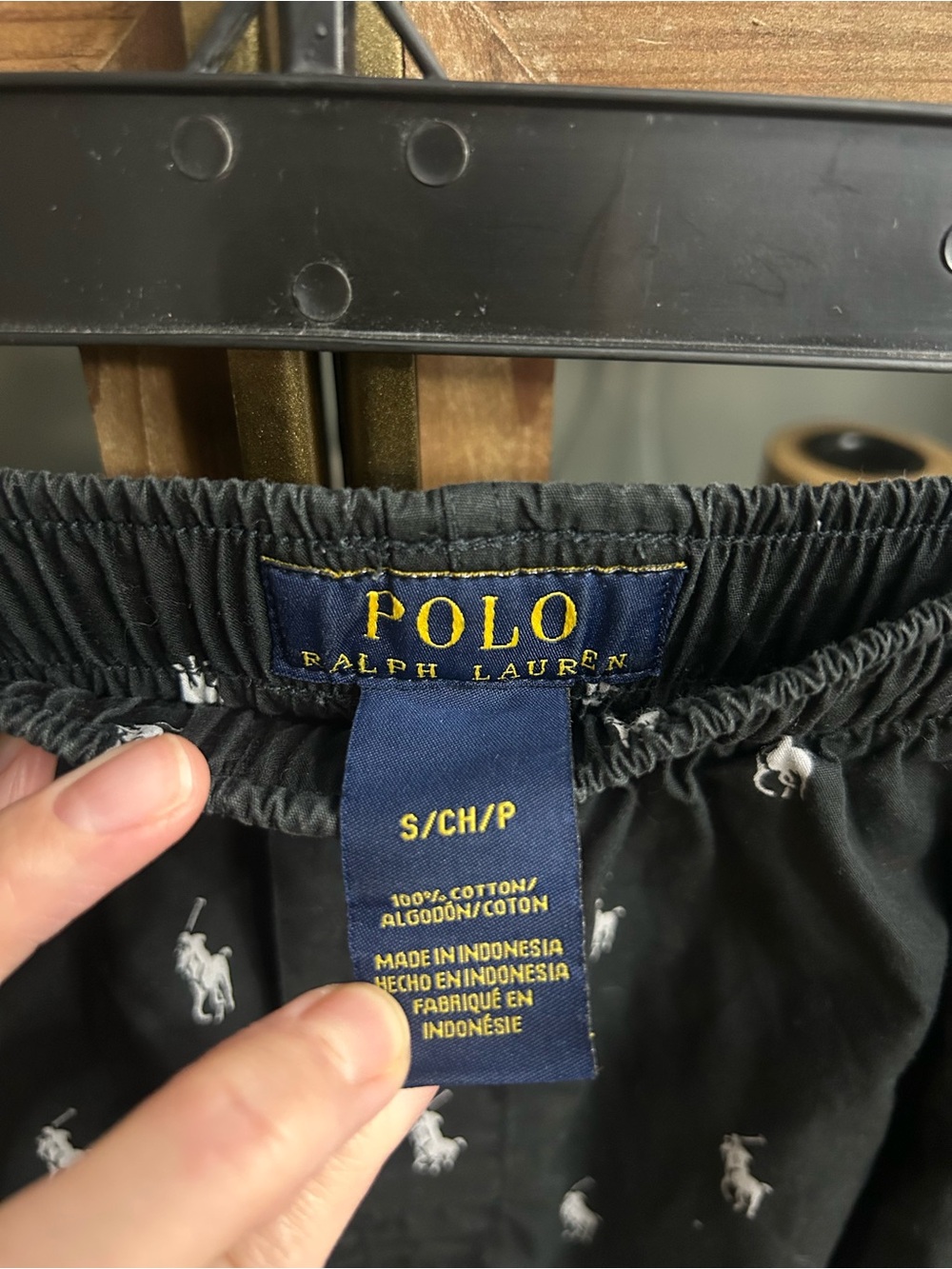 Black Polo Ralph Lauren Lounge Pants - Picture 5 of 8